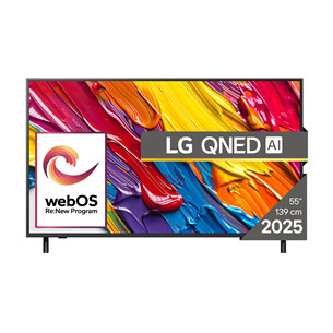 LG QNED82 AI, 55'', 4K UHD, QNED, juodas - Televizorius 55QNED82A3B.AEU