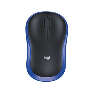 Logitech M185, mėlyna - Belaidė pelė 910-002236