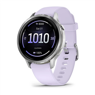 Garmin Venu 4, 41 mm, sidabro spalvos/violetinis - Sportinis laikrodis 010-03013-01