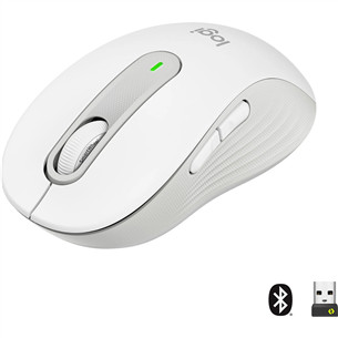 Logitech Signature M650, silent, balta - Belaidė pelė 910-006255