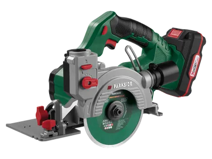 PARKSIDE 20 V akumuliatorinės plytelių pjovimo staklės PAFS 20