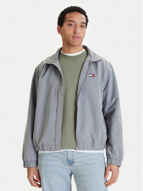Tommy Jeans Demisezoninė striukė · Pilka