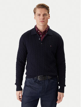 Tommy Hilfiger Megztinis · Tamsiai mėlyna