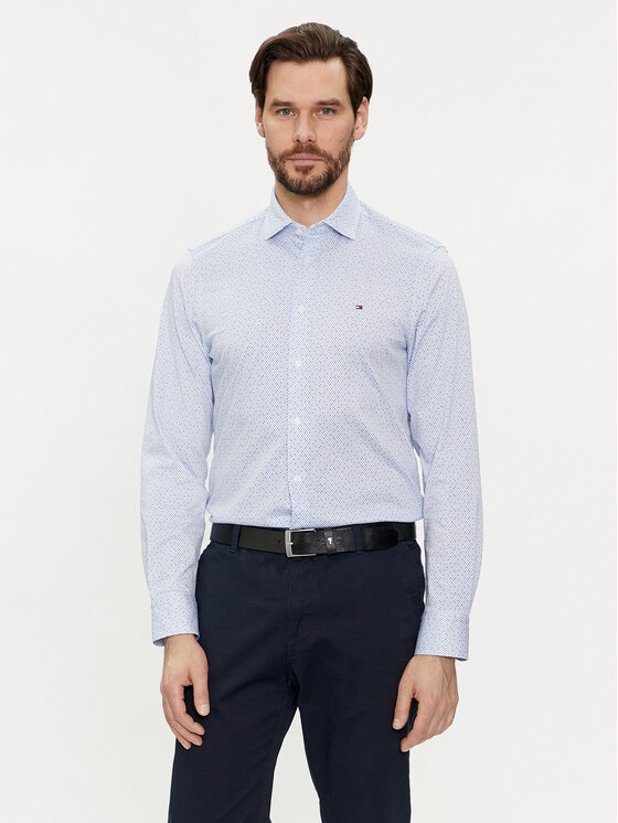 Kodas SUN15 Tommy Hilfiger Marškiniai · Mėlyna · Slim Fit