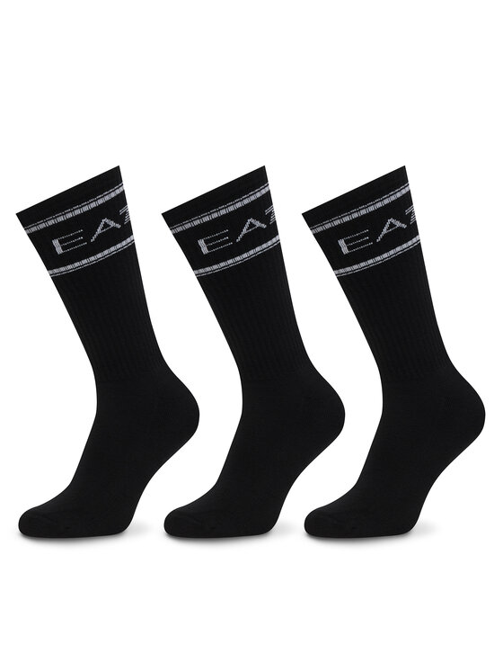 EA7 Emporio Armani Ilgos kojinės · Juoda