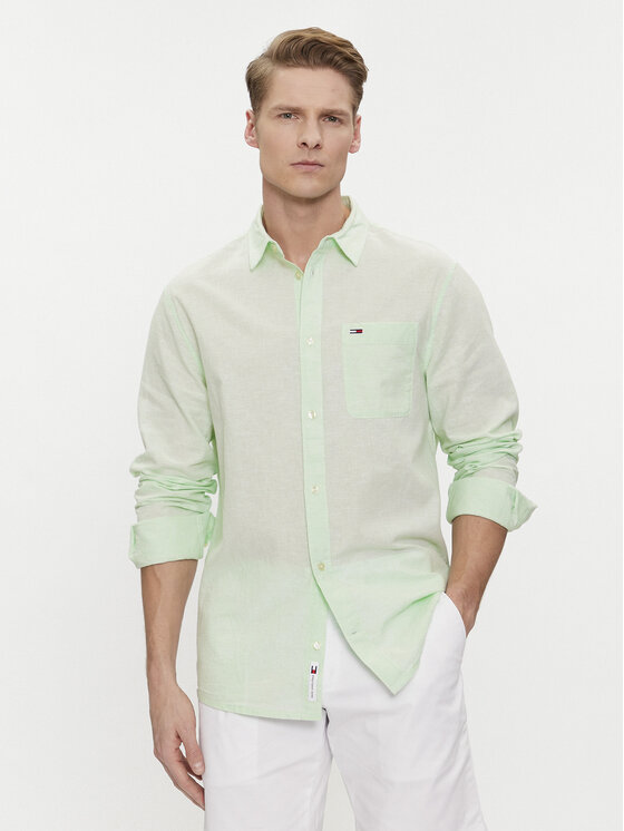 Tommy Jeans Marškiniai · Žalia · Regular Fit