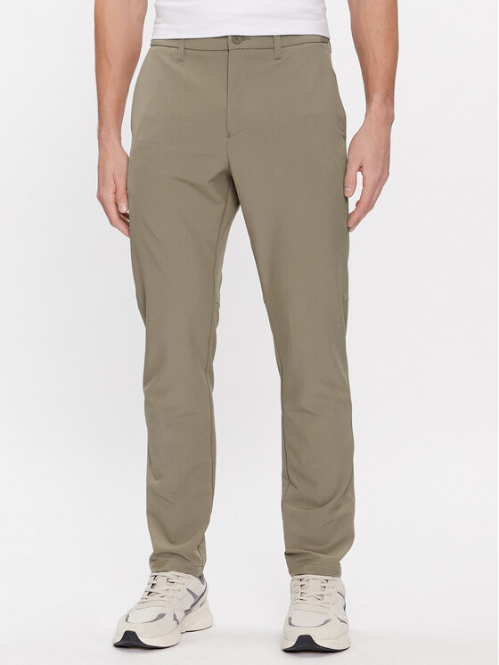 BOSS Chinos kelnes · Žalia · Slim Fit