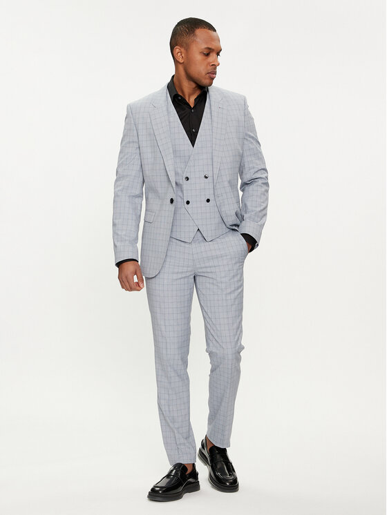 HUGO Kostiumas · Pilka · Extra Slim Fit