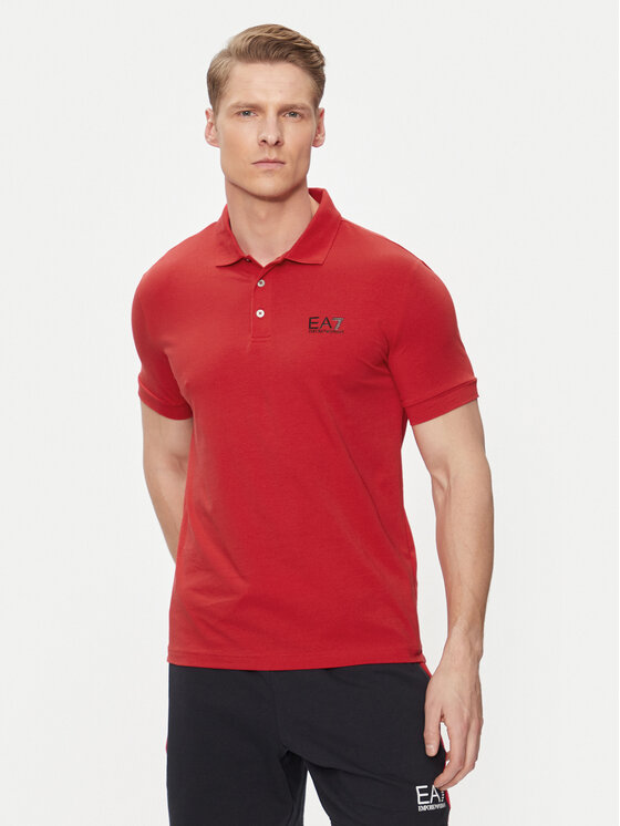 EA7 Emporio Armani Polo marškinėliai · Raudona