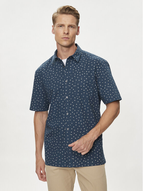 Mustang Marškiniai · Mėlyna · Relaxed Fit