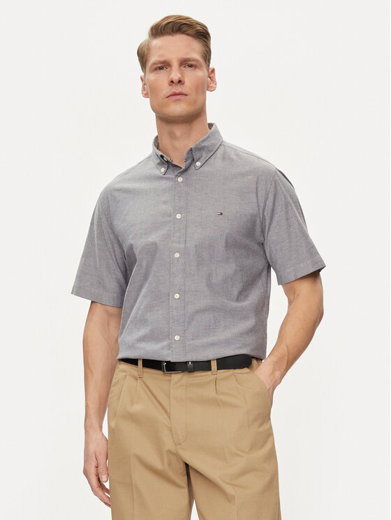 Tommy Hilfiger Marškiniai · Pilka · Slim Fit