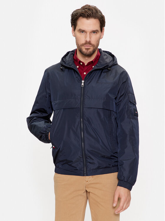Tommy Hilfiger Demisezoninė striukė · Tamsiai mėlyna