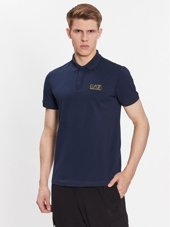 EA7 Emporio Armani Polo marškinėliai · Tamsiai mėlyna
