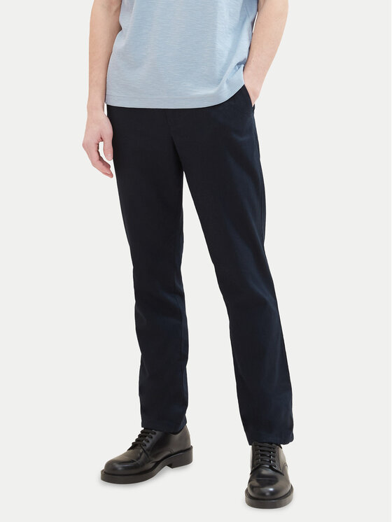 Tom Tailor Medžiaginės kelnės · Tamsiai mėlyna · Regular Fit