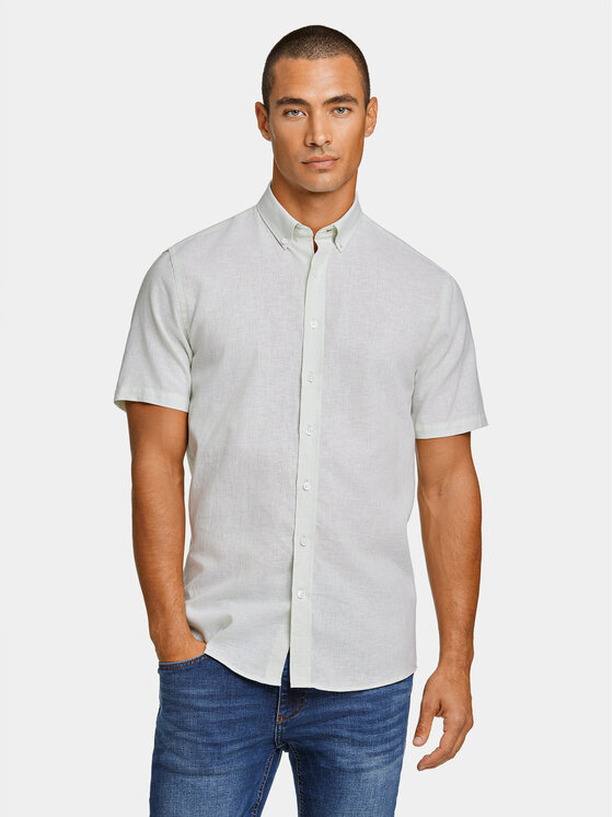 Lindbergh Marškiniai · Žalia · Slim Fit