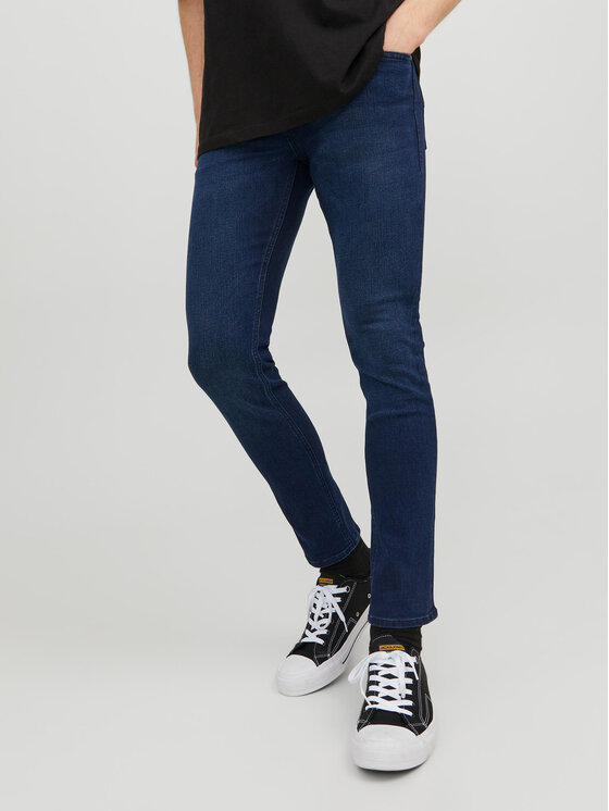 Jack & Jones Džinsai · Tamsiai mėlyna · Slim Fit