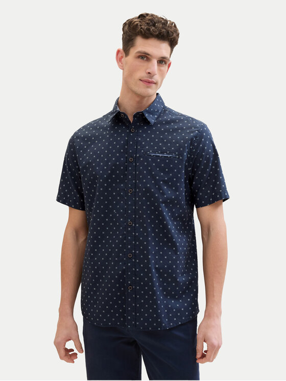 Tom Tailor Marškiniai · Tamsiai mėlyna · Regular Fit