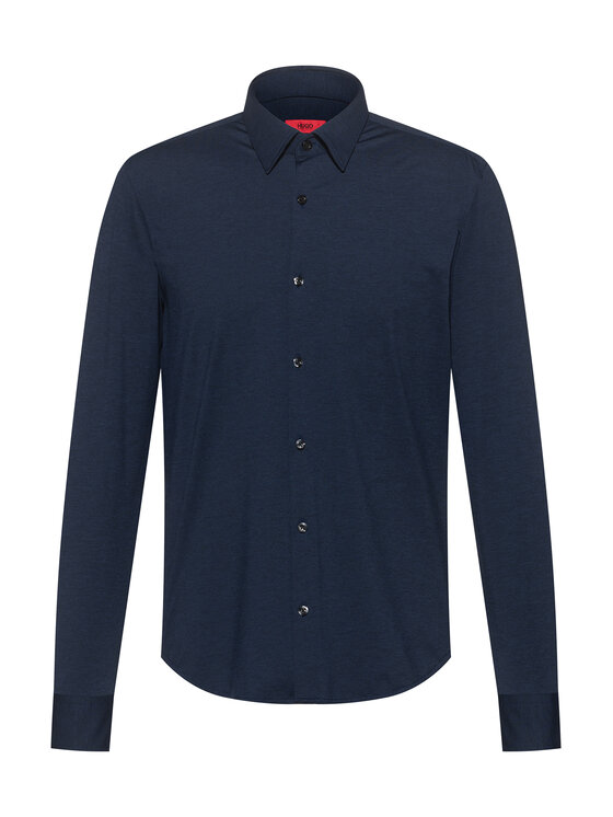 HUGO Marškiniai · Tamsiai mėlyna · Slim Fit