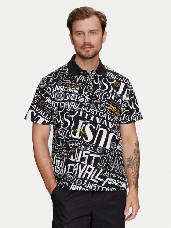 Just Cavalli Polo marškinėliai · Juoda