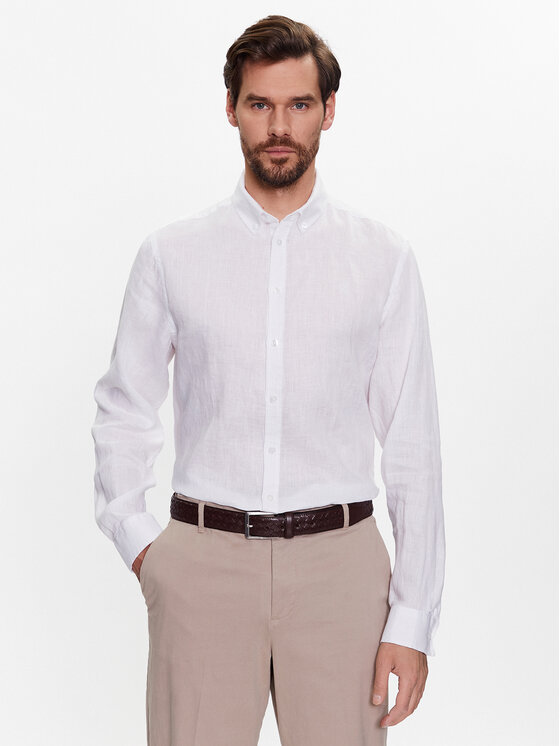 Casual Friday Marškiniai · Balta · Regular Fit