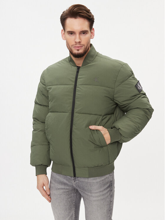 Calvin Klein Jeans Demisezoninė striukė · Žalia
