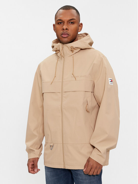 Tommy Jeans Demisezoninė striukė · Smėlio