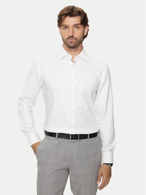 BOSS Marškiniai · Écru · Slim Fit