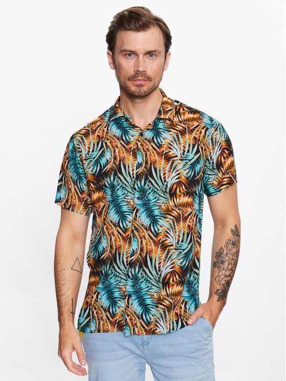 INDICODE Marškiniai · Juoda · Regular Fit