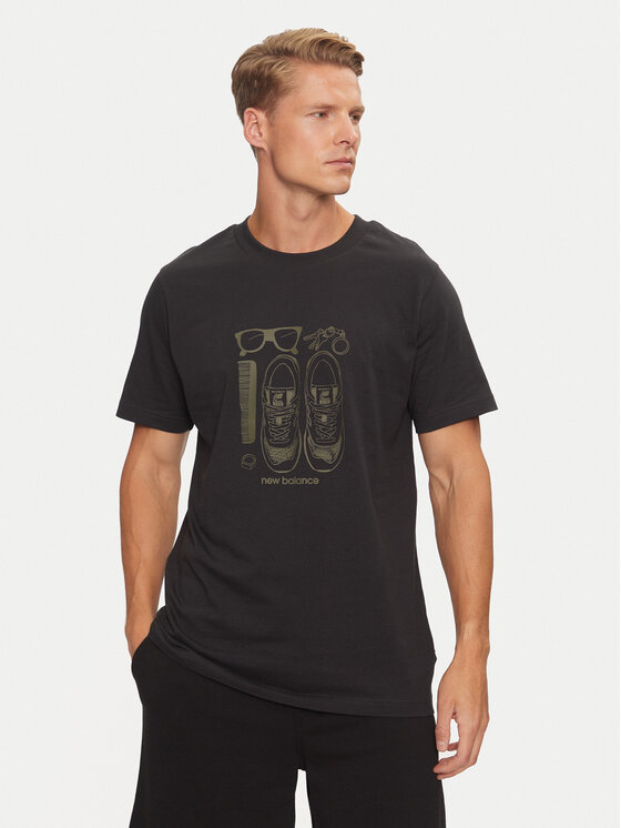 New Balance Marškinėliai · Juoda