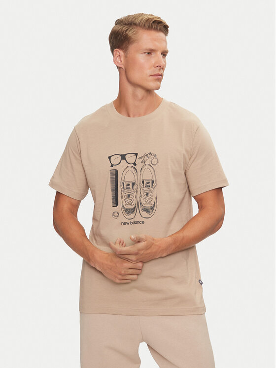 New Balance Marškinėliai · Smėlio
