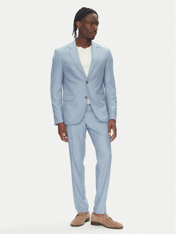 Lindbergh Kostiumas · Žydra · Slim Fit