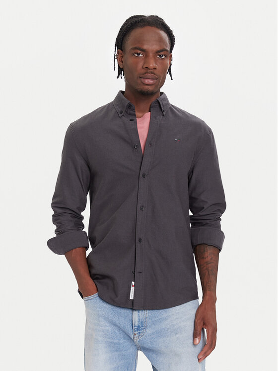 Tommy Jeans Marškiniai · Juoda · Regular Fit