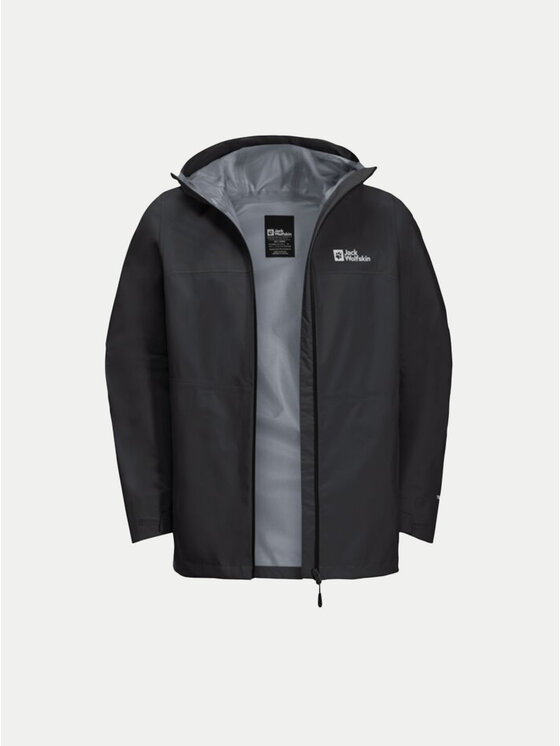 Jack Wolfskin Neperšlampanti striukė · Juoda