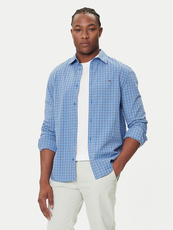 Tommy Jeans Marškiniai · Mėlyna · Regular Fit