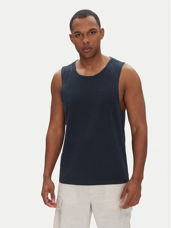 BOSS Tank top marškinėliai · Tamsiai mėlyna