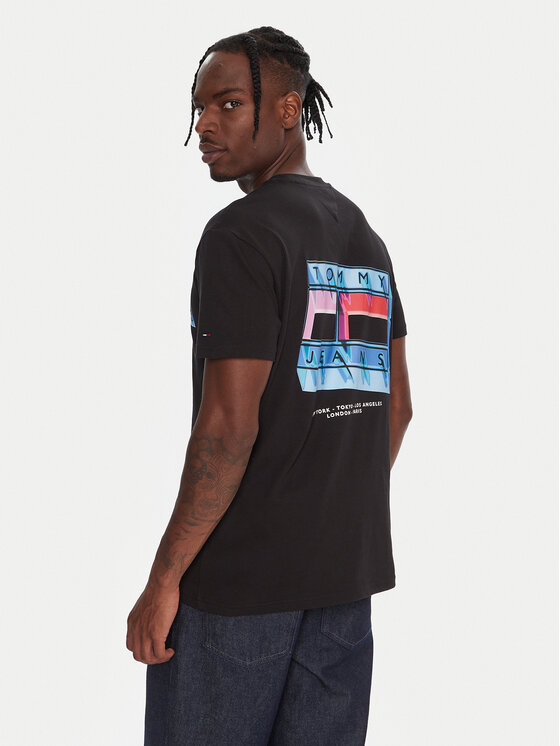 Tommy Jeans Marškinėliai · Juoda