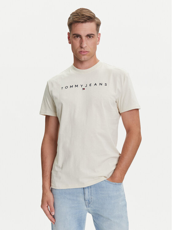 Tommy Jeans Marškinėliai · Smėlio