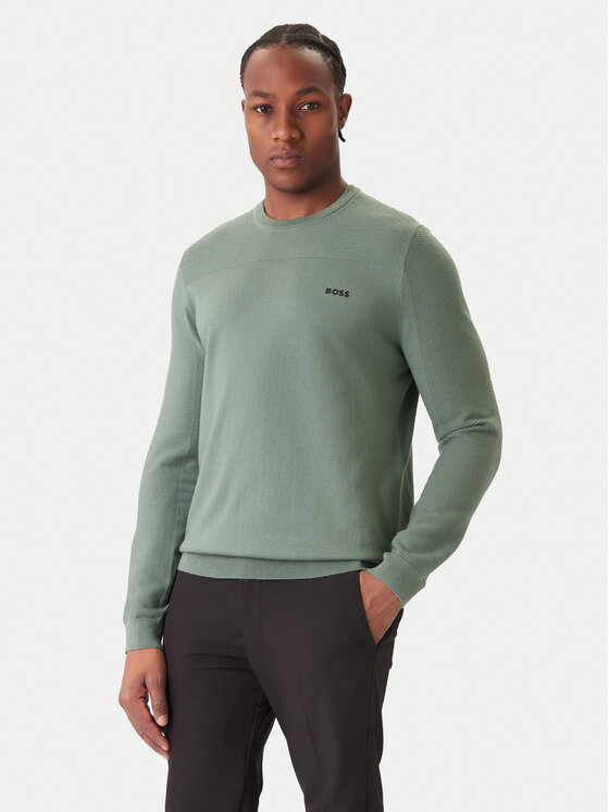 BOSS Megztinis · Žalia