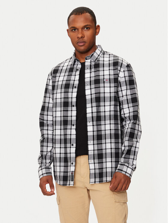 Tommy Jeans Marškiniai · Pilka · Regular Fit