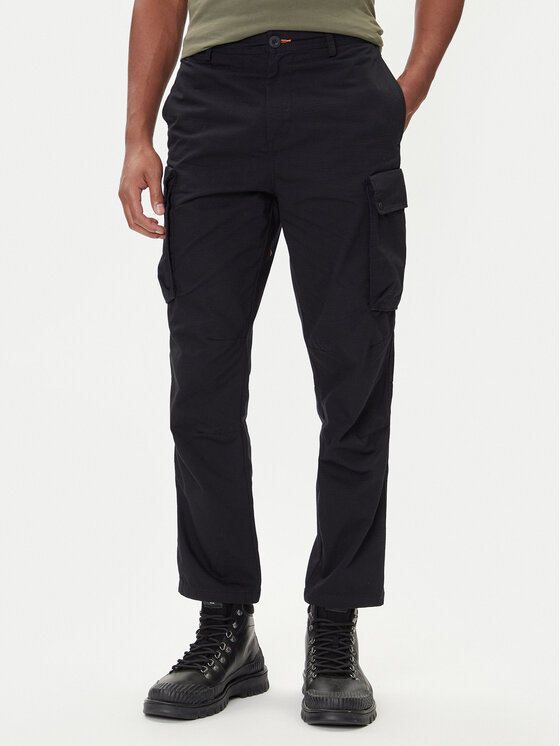 Napapijri Medžiaginės kelnės · Juoda · Regular Fit