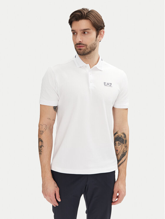 EA7 Emporio Armani Polo marškinėliai · Balta
