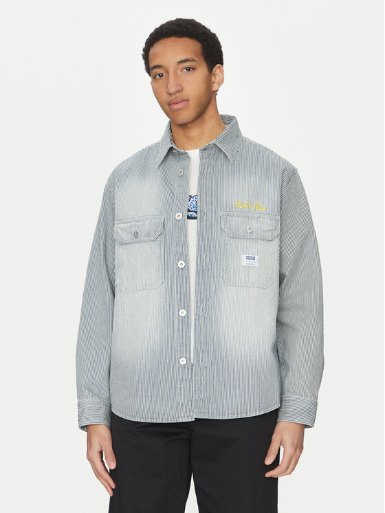 HUGO džinsiniai marškiniai  · Mėlyna · Oversize