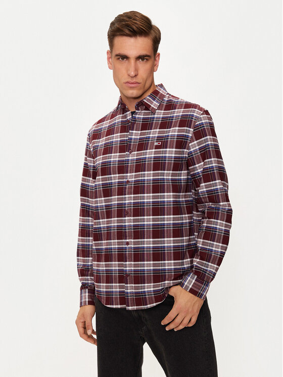 Tommy Jeans Marškiniai · Raudona · Regular Fit