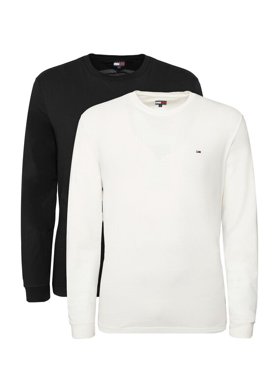 Tommy Jeans Ilgų rankovių marškinėlių komplektas · Juoda