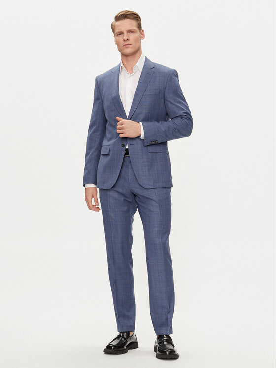 BOSS Kostiumas · Mėlyna · Slim Fit