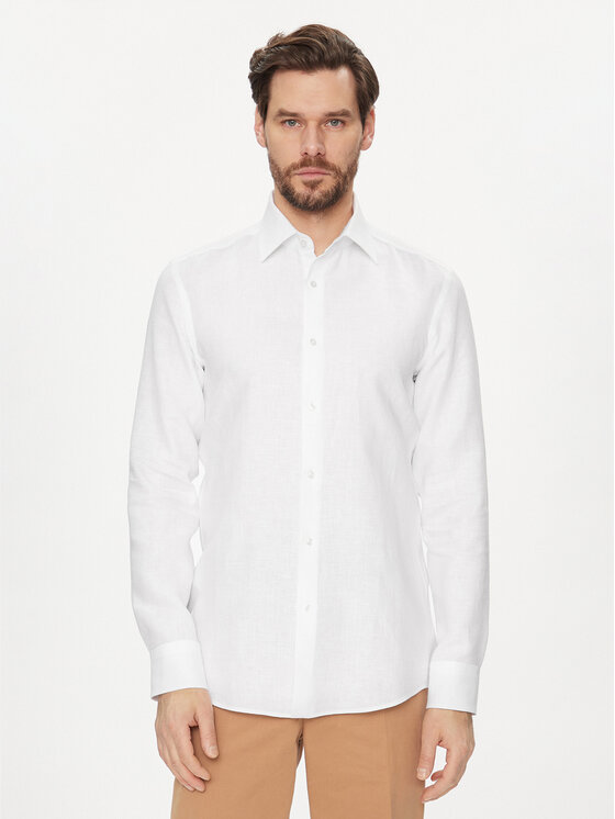 BOSS Marškiniai · Balta · Slim Fit