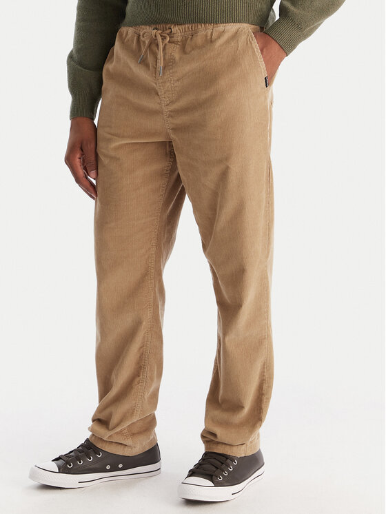 Quiksilver Medžiaginės kelnės · Ruda · Regular Fit