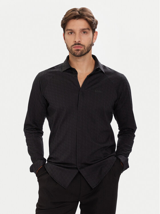 BOSS Marškiniai · Tamsiai mėlyna · Regular Fit