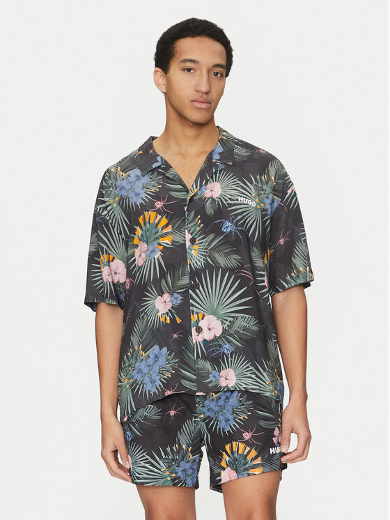 HUGO Marškiniai · Žalia · Relaxed Fit