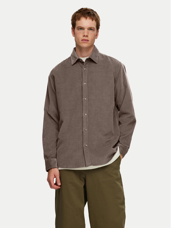 Selected Homme Marškiniai · Pilka · Regular Fit